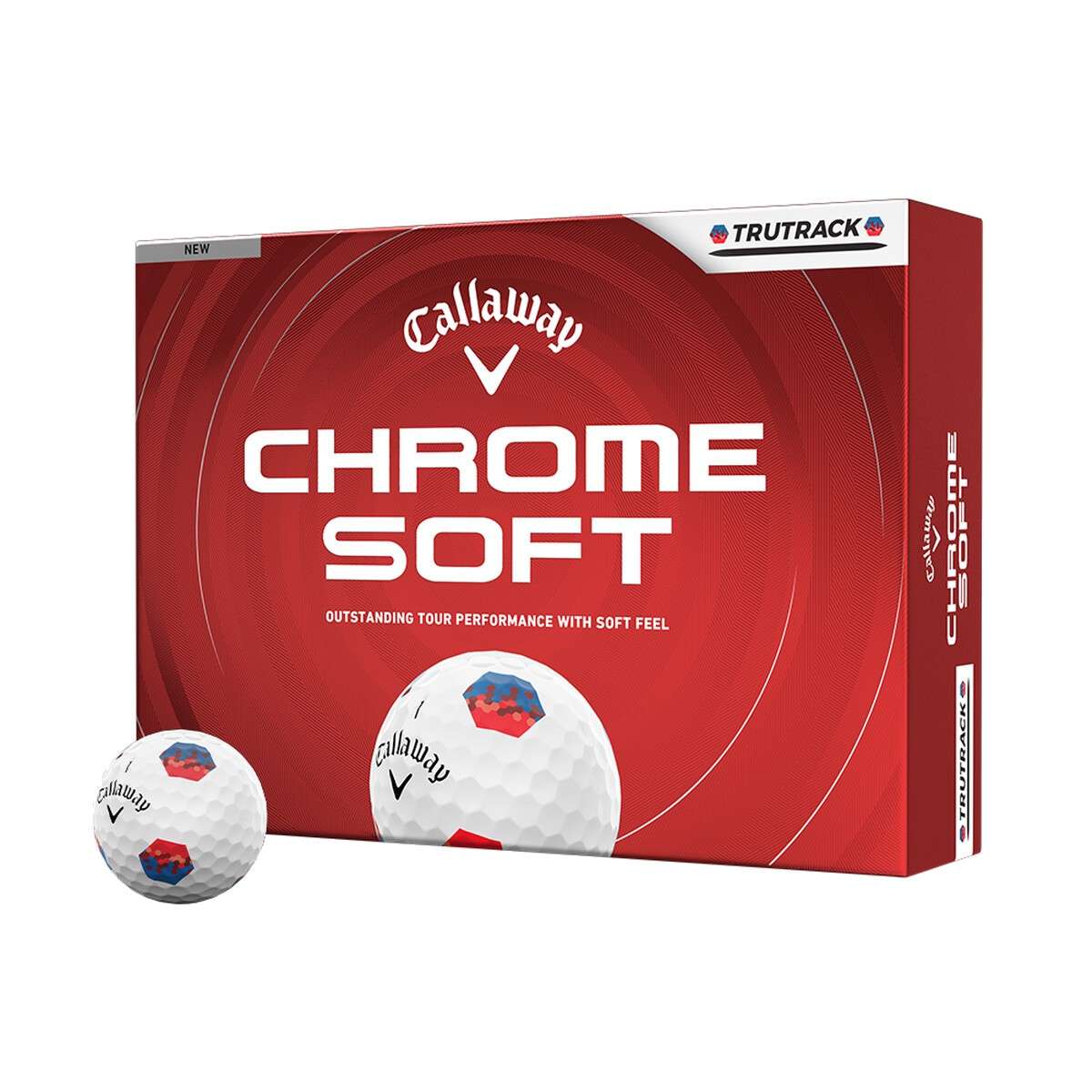 Piłki golfowe Callaway Chrome Soft Trutrack • Białe (2026)