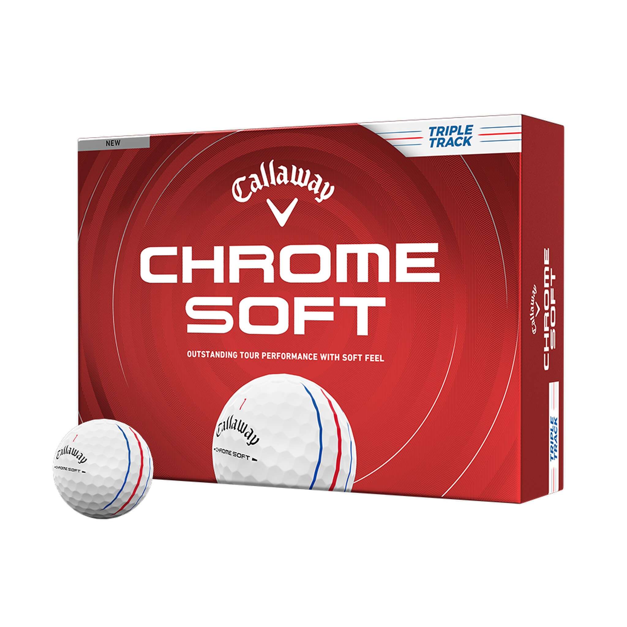 Piłki golfowe Callaway Chrome Soft TripleTrack (2026)