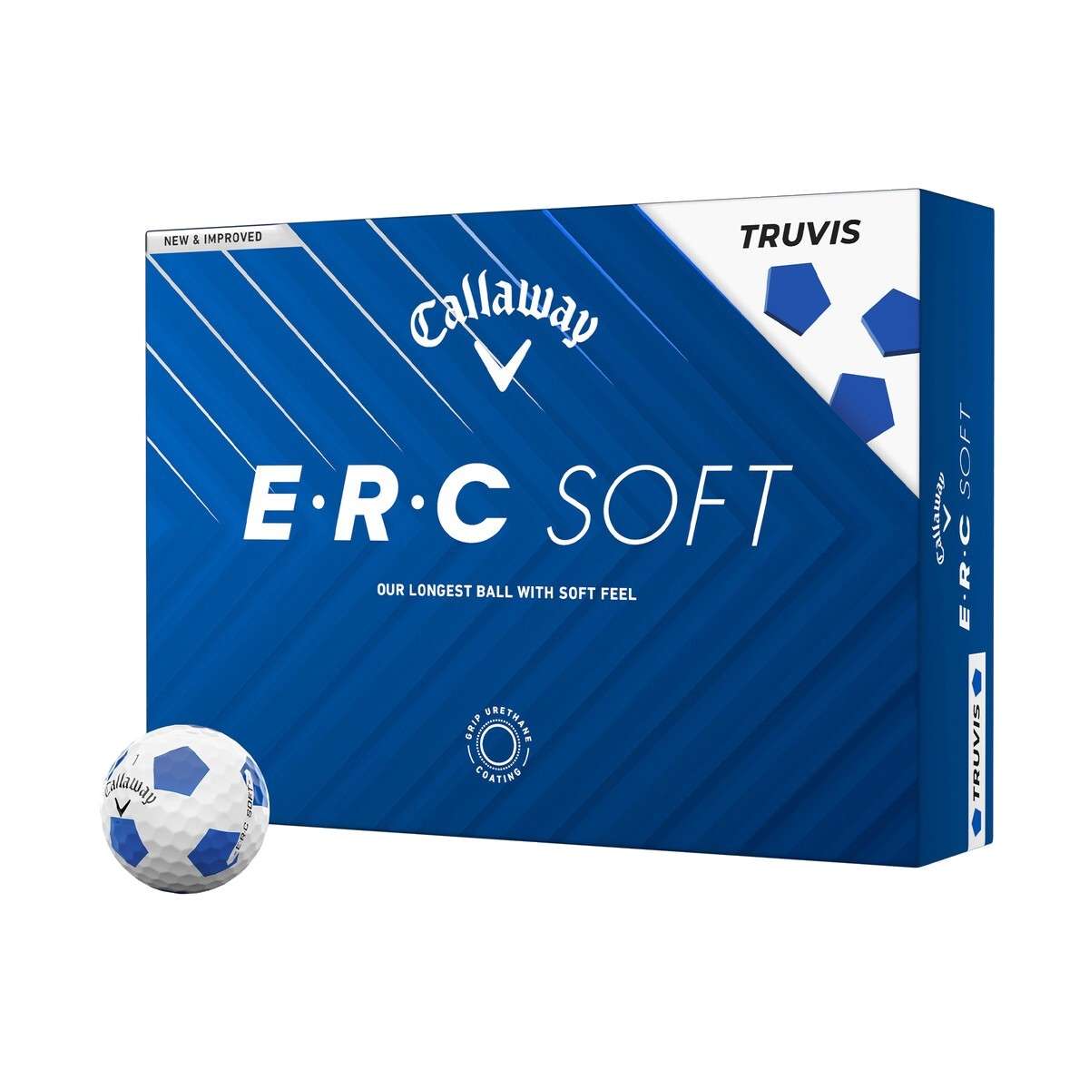 Piłki golfowe Callaway ERC Soft TRUVIS biało/niebieskie