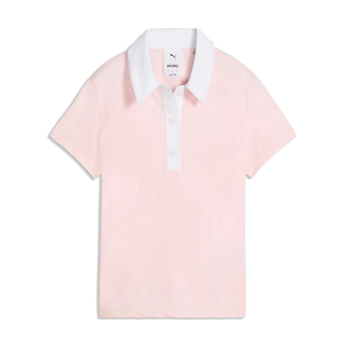 Damska koszulka golfowa Puma X MUMU Crest Polo • Light Rose