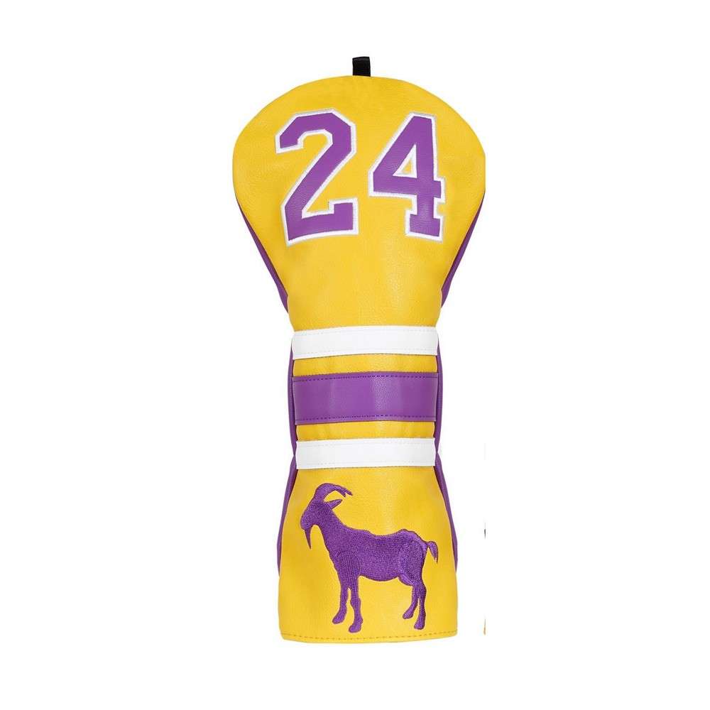 Pokrowiec na główkę kija golfowego Kobe Bryant Goat Driver Headcover • Żółty Fioletowy