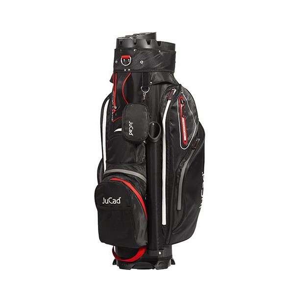 Torba Golfowa JuCad Manager Waterstop Cartbag • Czarno Czerwono Szary