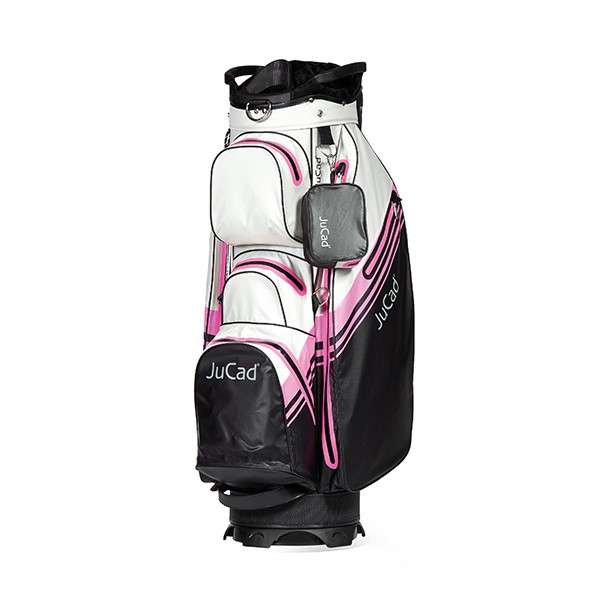 Torba Golfowa JuCad Aquastop Plus Cartbag • Czarno Szaro Różowy