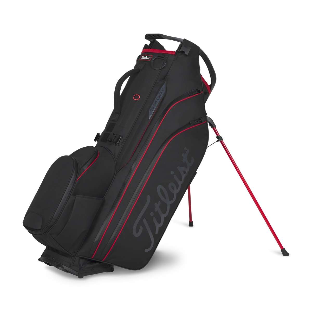 Torba Golfowa Titleist Hybrid 14 StaDry Standbag • Black Black Red