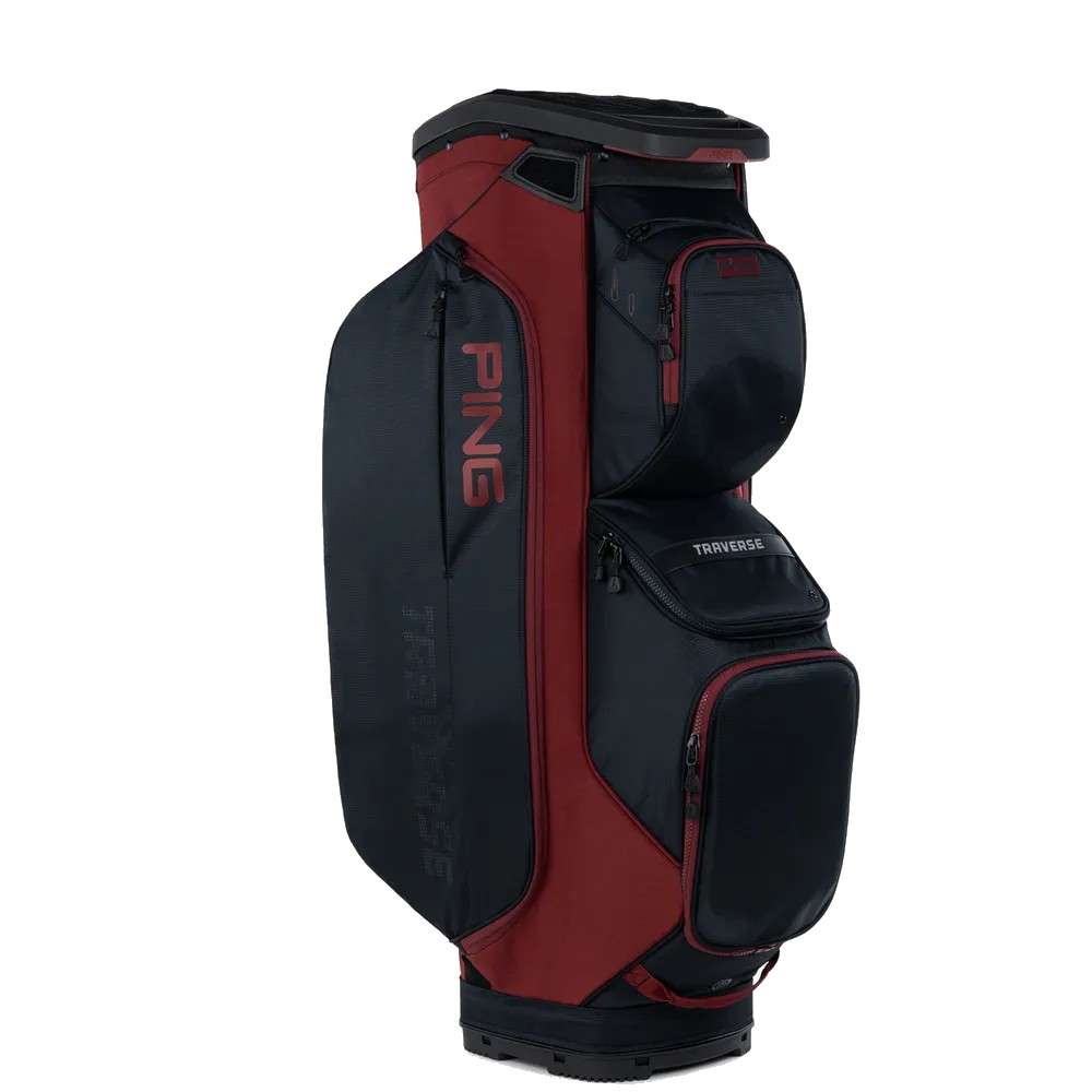 Torba golfowa Ping Traverse Cartbag • Czarno Czerwona