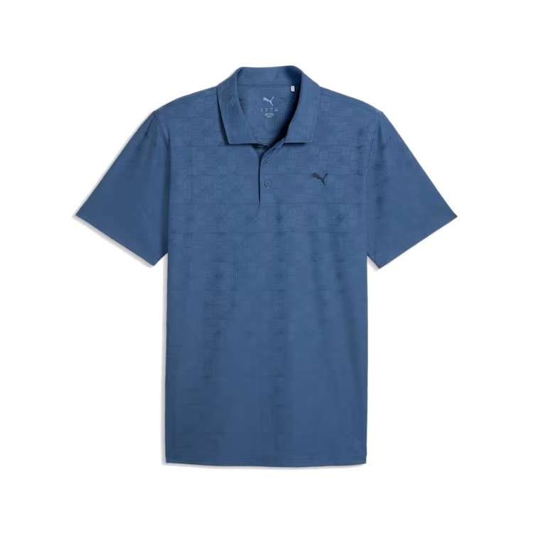 Męska koszulka golfowa Puma MATTR Deco Jacquard Polo • Grantowa
