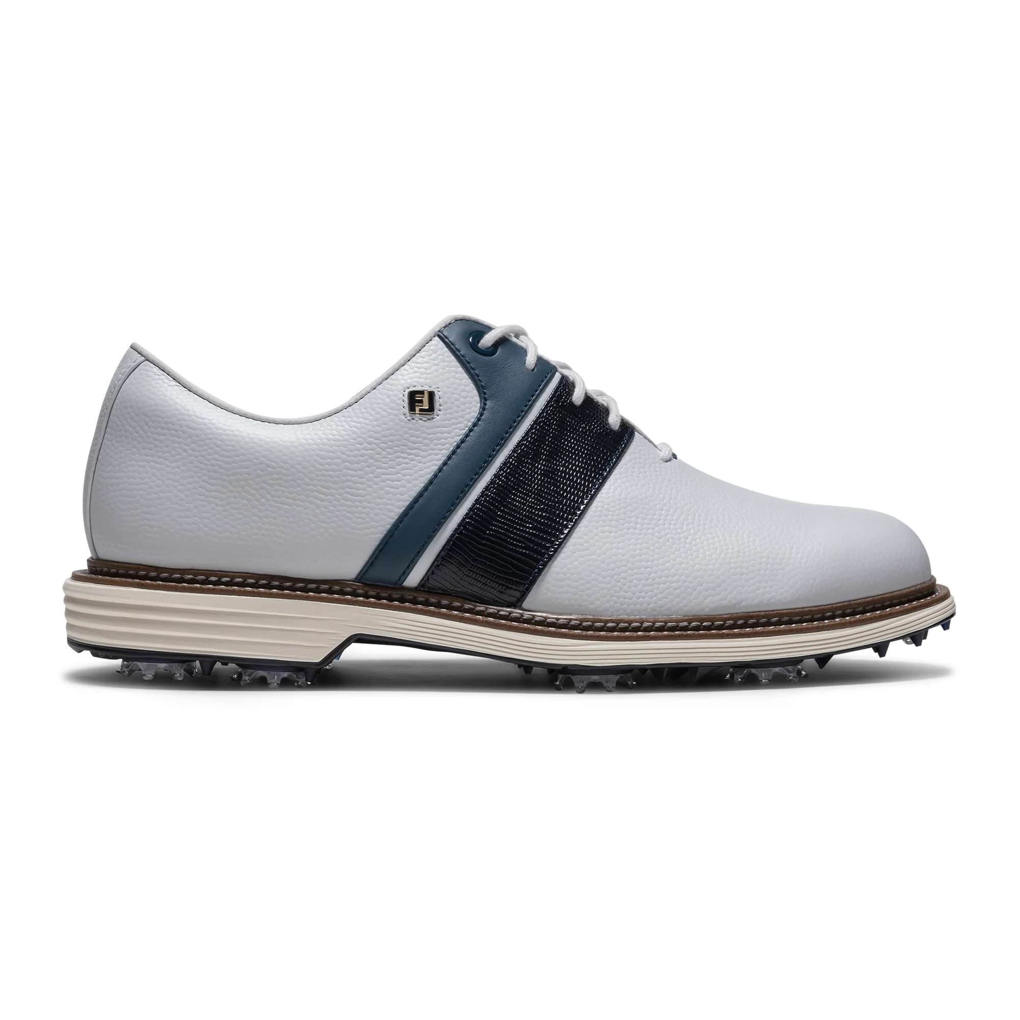 Męskie buty golfowe Footjoy Premiere Series Packard • Biało Granatowe