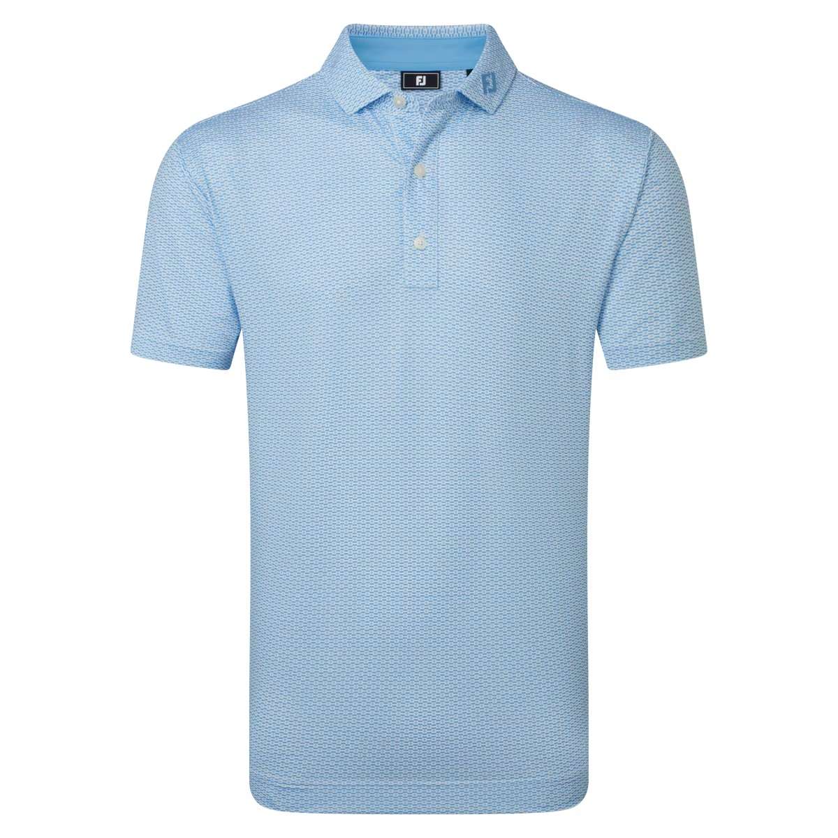 Męska koszulka golfowa Footjoy Nautical Flag Print Polo • Blue Reef - Deep Reef
