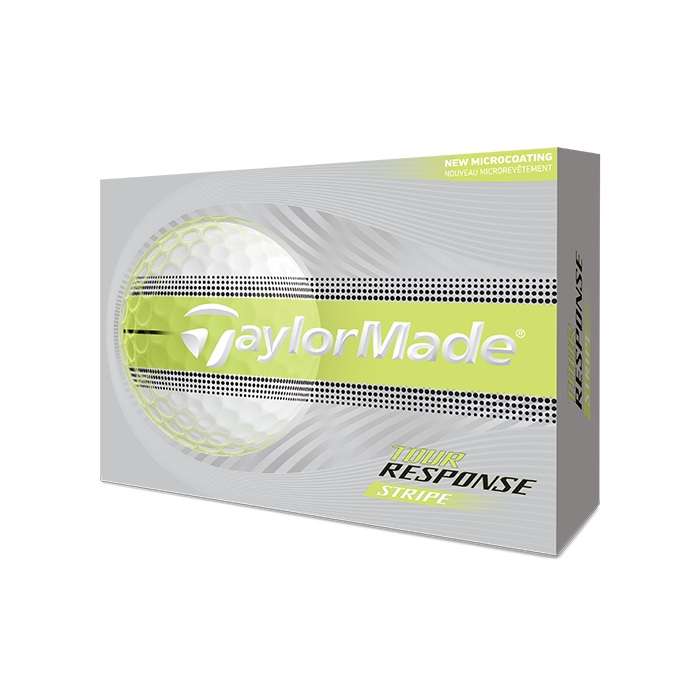 Piłki golfowe Taylormade Tour Response Stripe • Żółte