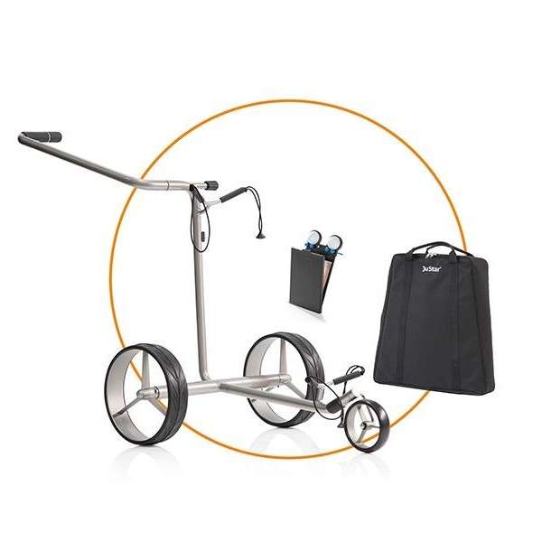 JuStar Silver SET - elektryczny wózek golfowy