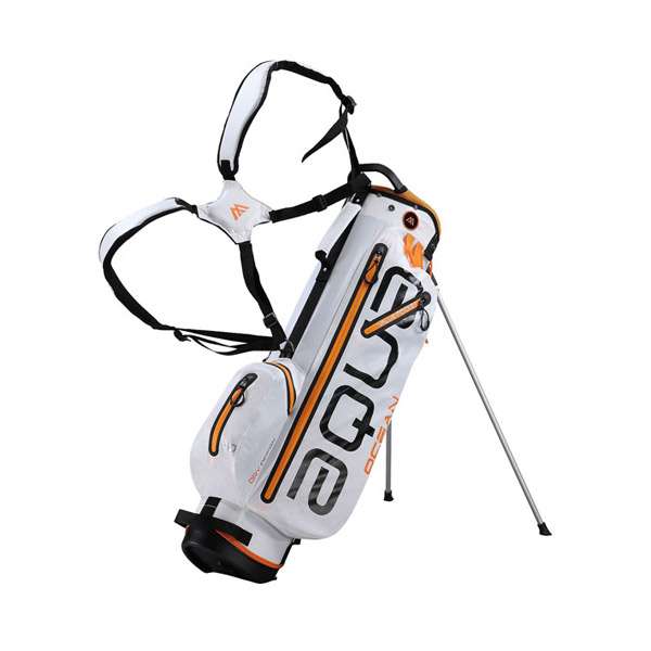 Torba golfowa BIG MAX AQUA OCEAN biało-czarno-pomarańczowa